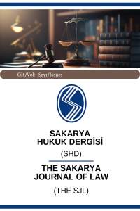 Sakarya Üniversitesi Hukuk Fakültesi Dergisi Cover image